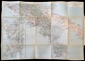 Grieben's Reiseführer. Süd-Italien / Dél-Olaszország 1930. Utikönyv sok térképpel, szép állapot...