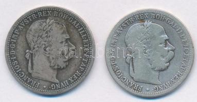 Ausztria 1898-1899. 1K Ag "Ferenc József" (2xklf) T:2-,3 patina
Austria 1898-1899. 1 Coro...