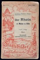 Der Rhein von Mainz bis Köln. Darmastadt, 1901. Geuter. 100p. sok képpel és két kihajtható térképpel / With two fold-out maps