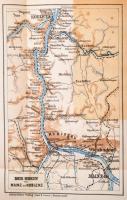 Der Rhein von Mainz bis Köln. Darmastadt, 1901. Geuter. 100p. sok képpel és két kihajtható térképpel...
