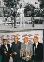 cca 1960-1990 Sportolókat ábrázoló fotók(úszó, vívó, focista, stb.), 7 db fotó, 18x13 cm