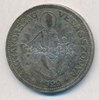 1929. 2P Ag &quot;Madonna&quot; T:3 patina Adamo P7