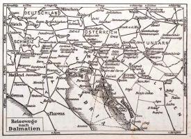 Dalmatien und die wichtigsten Teile von Slowenien, Kroatien, Montenegro, Bosnien und der Herzegowina...