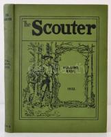 1932 a The Scouter cserkészújság 26. évf. lapszámai, érdekes írásokkal, egybekötve, vászonkötésben, jó állapotban