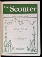 1932 a The Scouter cserkészújság 26. évf. lapszámai, érdekes írásokkal, egybekötve, vászonkötésben, ...