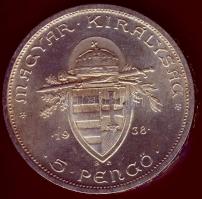 1938. 5P Ag "Szt. István" T:1/2