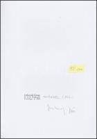 1979 Jankovszky György(1946-): Időfaktor, 2 db fotó, aláírt, pecséttel jelzett, kartonra kasírozva, ...