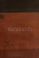 Farkas jelzéssel: Csendélet citrommal. Olaj, karton, üvegezett keretben, 36×49 cm