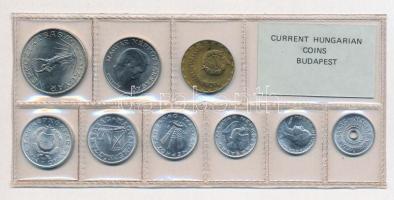 1981. 2f-10Ft 9db klf, érmés forgalmi sor fóliatokban T:1 
Adamo FO14