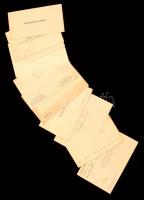 cca 1920-1930 16 db különböző régi névjegykártya(Fodor Izsó, Velérie Batthyány, Fónagy József, Dr. Ruszko János, stb.)