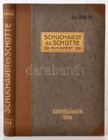 1914 Schuchardt és Schütte árujegyzék (fémmegmunkálásra és gépesítésre való szerszámok), kiadói félvászon kötésben, jó állapotban