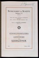 1914 Schuchardt és Schütte árujegyzék (fémmegmunkálásra és gépesítésre való szerszámok), kiadói félv...