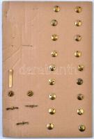 Vegyes 15db-os katonai jelvény tétel, nagyrészt NDK légierő és haditengerészet állományjelzői T:2
M...