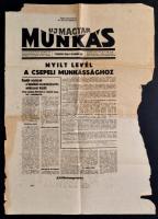 1944 Az Új Magyar Munkás c. lap január 29. száma a szociáldemokraták és zsidók elleni cikkekkel 2 levél