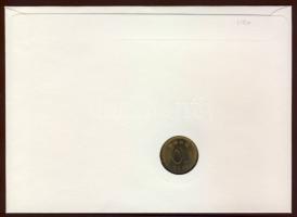 Dél-Korea 1985. 10c érmés borítékon, ország-virág motívum, 1984. 60c-es bélyeggel