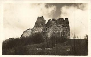 Temetvény, Tematín; várrom / castle ruins, photo
