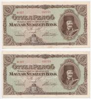 1945. 50P (4x) 2+2 sorszámkövetők T:II kis fo.
Adamo P15