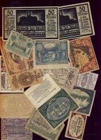 13db német és 3db osztrák szükségpénz az 1920-as évek elejéről T:I,II,III,IV
