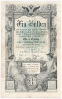 1866. 1G T:III kis ly. Austrian Empire 1866. 1 Gulden C:F small hole Adamo G97