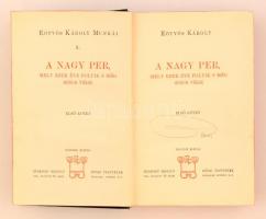 Eötvös Károly: A nagy per I-III. Eötvös Károly Munkái XI. Második kiadás. Budapest, 1905, Révai Test...