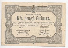 1849. 2Ft Kossuth Bankó T:III kis fo. Adamo G108