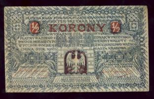 Lengyelország/osztrák-magyar megszállás/Krakko 1919. 1/2K T:III