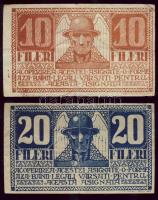 Temesvár 1919. 10f + 20f román nyelvű T:III