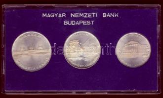 1956. 10Ft Ag, 20Ft Ag, 25Ft Ag "10 éves a Ft" T:1 Eredeti MNB tokban!