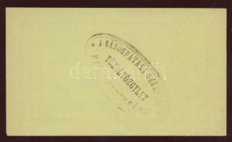 Sárospatak 1919. 5K előlap aláírás és sorszám nélkül, hátlapon lila bélyegző T:I