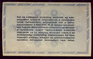 1946. 10.000.000AP hátlapon erős fehér lemezhiba T:I