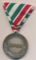 1929. "Magyar Háborús Emlékérem" ezüstözött Br kitüntetés mellszalaggal, "BRONZ"...