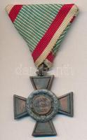 1941. Tűzkereszt II. fokozata ezüstözött Br kitüntetés T:2 ph., kopott ezüstözés  Hungary 1941. Fire Cross, 2nd Class Silver plated Br decoration C:XF edge error, worn silver plating NMK 447.