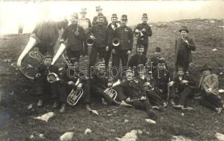 ~ Monteneve, Vipiteno // Schneeberg, Ridnaun (Südtirol); Bányász fúvószenekar / miners band, group photo