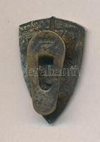 ~1930. "Országos Frontharcos Szövetség" fém miniatűr gomblyukjelvény, hátoldalon "BER...