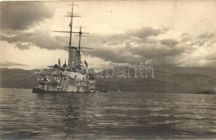 SMS Sankt Georg, a K.u.K. haditengerészet páncélos cirkálója / Armored cruiser of the Austro-Hungarian Navy, photo