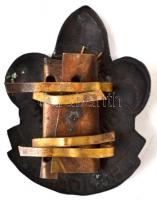 ~1940. "Hungária" Kossuth-címeres Br cserkész sapkajelvény (45x34mm) T:2 Hungary ~1940. &q...