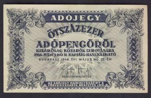 1946. 500.000AP + 1000.000AP (2x) T:I-,II+ Csak egyszer hajtva!