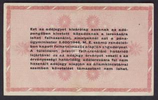 1946. 500.000AP + 1000.000AP (2x) T:I-,II+ Csak egyszer hajtva!