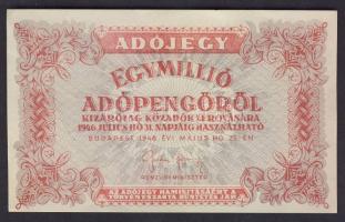 1946. 500.000AP + 1000.000AP (2x) T:I-,II+ Csak egyszer hajtva!