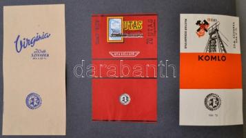 A magyar dohányipar története cigarettás dobozokban elbeszélve. Összesen 70 db különböző magyar ciga...