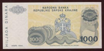 Horvátország 1994. 1000D, 10.000D, 500.000D mindegyik sorszám nélkül! T:I
