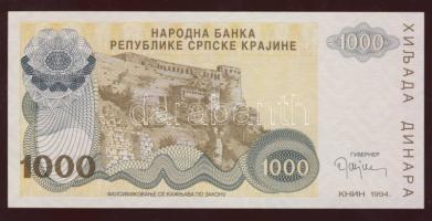 Horvátország 1994. 1000D, 10.000D, 500.000D mindegyik sorszám nélkül! T:I