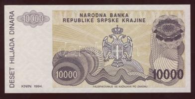 Horvátország 1994. 1000D, 10.000D, 500.000D mindegyik sorszám nélkül! T:I