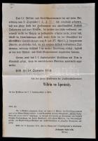 1854 Kossuth bankók rejtegetésének büntetéséről rendelkező rendelet 21x31 cm