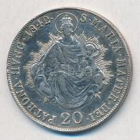 1848B 20kr Ag "V. Ferdinánd" T:2,2- juszt