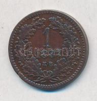 1887KB 1kr Cu "Középcímer" T:2- ph