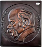 DN Sevcsenko 1814-1861 nagyméretű Br lemezplakett T:2 ND Shevchenko 1814-1861 large size Br plate plaque C:XF