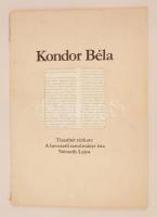 Kondor Béla Tizenhét rézkarc. A bevezető tanulmányt írta Németh Lajos. Művészeti mappa a rézkarcok n...