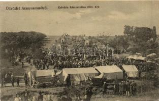 1910 Aranyosmarót, Zlaté Moravce; Kálvária felszentelése / inauguration of the calvary