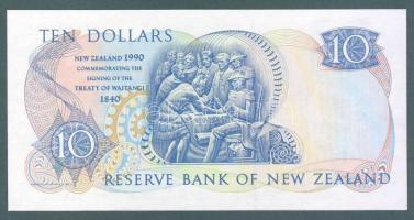 Új-Zéland 1990. 10$ "AAA" sorozatszám! T:I R!